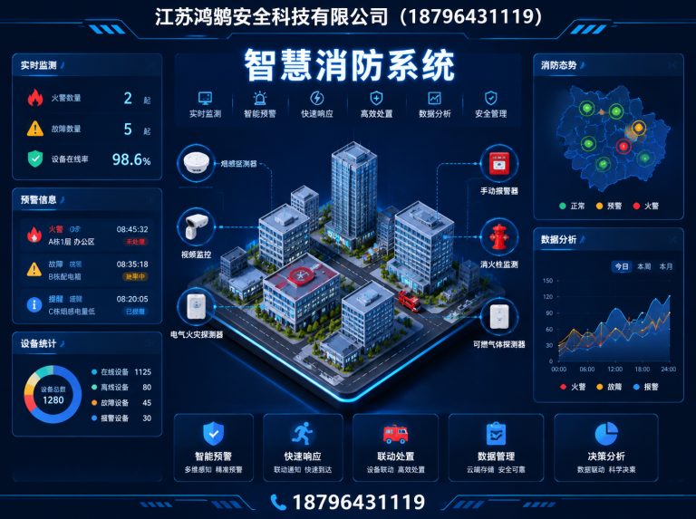 岳阳消防通信指挥展示图